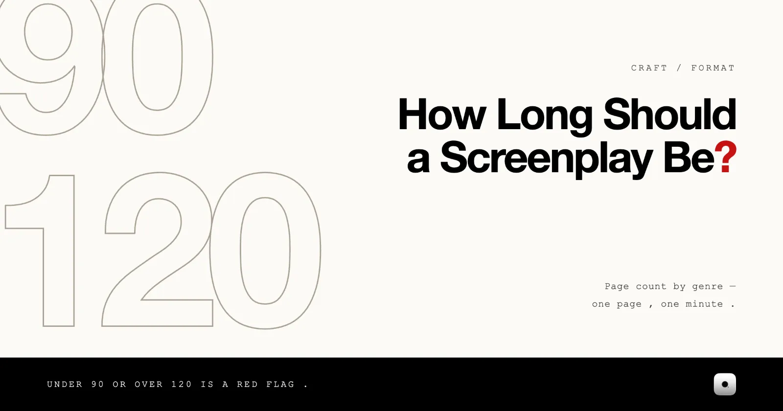 Cover image for “How Long Should a Screenplay Be? Page Count by Genre” on the Skrib blog
