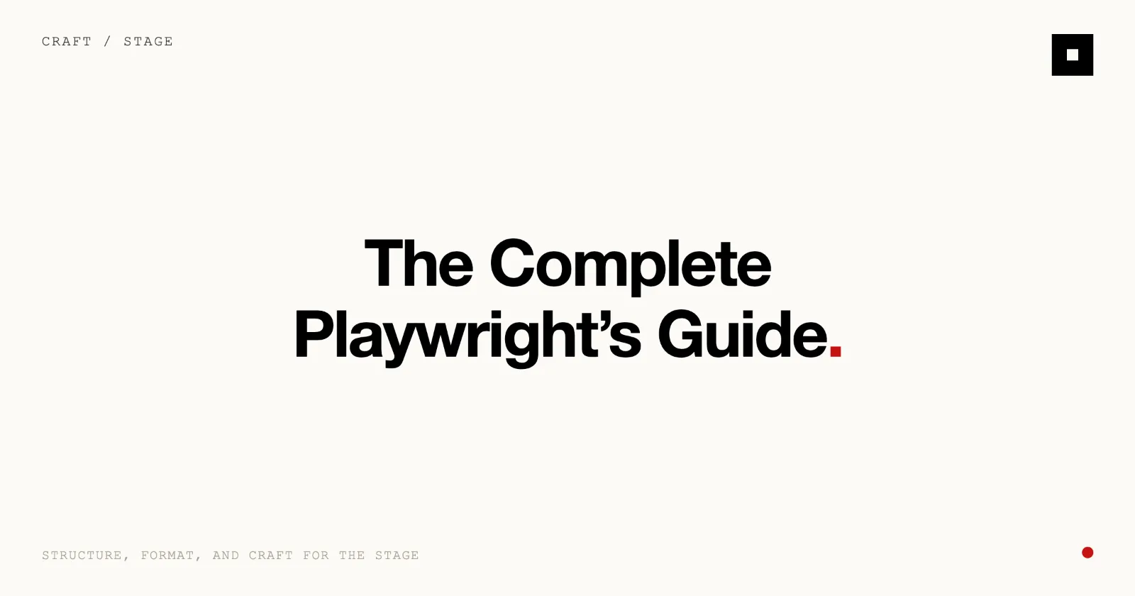 Cover image for “How to Write a Play: The Playwright's Guide | Skrib” on the Skrib blog