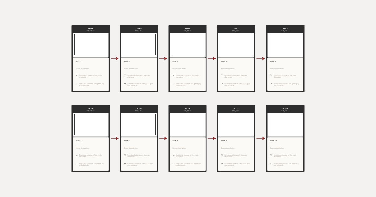 Free Storyboard Template for Film & Video board preview